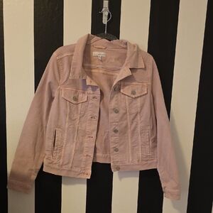 LOFT Light Pink Denim Jacket